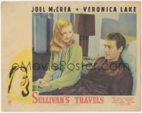 5y0942 SULLIVAN'S TRAVELS LC 1941 sexiest Veronica Lake & Joel McCrea in bed, Preston Sturges