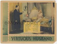 5y0955 VIRTUOUS HUSBAND LC 1931 Nugent walks in on his sexy young unkissed bride Jean Arthur, rare!