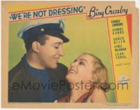 5y0956 WE'RE NOT DRESSING LC 1934 romantic c/u of sexy Carole Lombard & Bing Crosby smiling, rare!