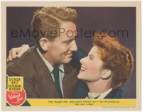 5y0959 WITHOUT LOVE LC #2 1945 great romantic close up of Spencer Tracy & Katharine Hepburn!