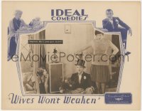 5y0960 WIVES WON'T WEAKEN LC 1928 Clem Beauchamp hides beautiful woman from his wife, ultra rare!