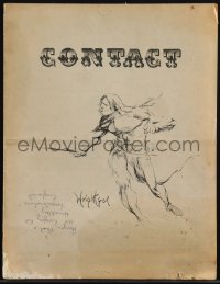 5y0459 CONTACT magazine 1968 Ron Barlow adzine 3 years before Comic Buyer's Guide, Wrightson cover!