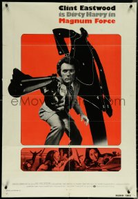 5y1251 MAGNUM FORCE int'l 1sh 1973 Clint Eastwood is Dirty Harry pointing his huge gun!