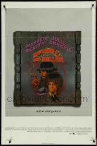 5y1264 McCABE & MRS. MILLER 1sh 1971 Robert Altman, Warren Beatty, Julie Christie, Amsel art!