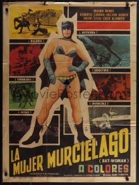 5y0468 BATWOMAN Mexican poster 1967 Maura Monti, great art of sexy superhero and more!