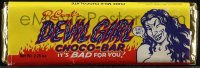 5y1521 CRUMB chocolate bar 1995 Robert Crumb's Devil Girl Choco-Bar, it's BAD for you, very rare!