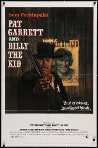 5y1315 PAT GARRETT & BILLY THE KID 1sh 1973 James Coburn, Kris Kristofferson, uncropped Lesser art!