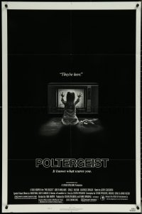 5y1328 POLTERGEIST style B 1sh 1982 Tobe Hooper & Steven Spielberg, the first real ghost story!