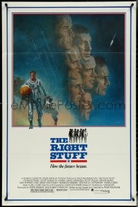 5y1343 RIGHT STUFF 1sh 1983 great Tom Jung montage art of the first NASA astronauts!