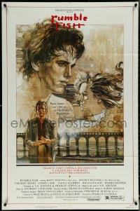 5y1360 RUMBLE FISH 1sh 1983 Francis Ford Coppola, great art of Matt Dillon by John Solie!