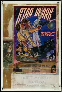 5y1399 STAR WARS style D studio style 1sh 1978 George Lucas, circus poster art by Struzan & White!