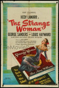 5y1404 STRANGE WOMAN 1sh 1946 directed by Edgar Ulmer, art of Hedy Lamarr, Ben Ames Williams!