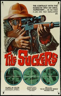 5y1410 SUCKERS 1sh 1970s man with sniper rifle, the contract with the madman was an oral agreement!