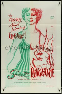 5y1425 SWEET VENGEANCE 1sh 1970 Alan Marlowe, Joe Moreno, Betty Harrison, sex, drugs & gore!