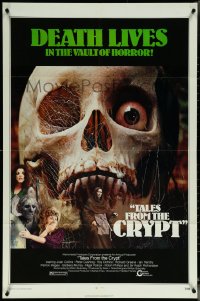 5y1429 TALES FROM THE CRYPT 1sh 1972 Peter Cushing, Joan Collins, E.C. comics, cool skull image!