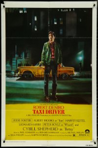 5y1432 TAXI DRIVER 1sh 1976 classic Peellaert art of Robert De Niro, directed by Martin Scorsese!