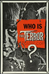 5y1435 TERROR style B teaser 1sh 1963 art of Boris Karloff & sexy girls in web by Reynold Brown, Roger Corman!