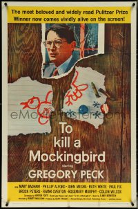 5y1453 TO KILL A MOCKINGBIRD 1sh 1963 Gregory Peck classic, from Harper Lee's famous novel!