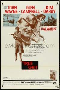 5y1461 TRUE GRIT int'l 1sh 1969 John Wayne as Rooster Cogburn, Kim Darby, Glen Campbell