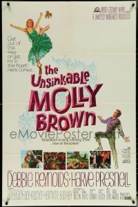 5y1467 UNSINKABLE MOLLY BROWN 1sh 1964 Debbie Reynolds as most famous Titanic survivor!