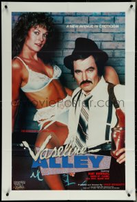 5y1471 VASELINE ALLEY video/theatrical 1sh 1985 sexy Barbi Dahl in lingerie & Burt Drenolds w/gun!