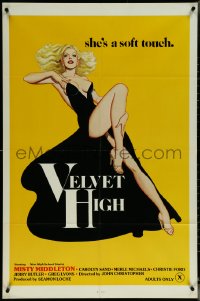 5y1472 VELVET HIGH 1sh 1980 art of sexy Misty Middleton, she's a soft touch!