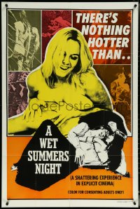 5y1497 WET SUMMERS NIGHT 1sh 1970s a shattering experience in explicit cinema, sexy images!