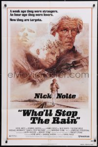 5y1500 WHO'LL STOP THE RAIN 1sh 1978 artwork of Nick Nolte & Tuesday Weld by Tom Jung!