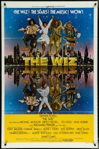 5y1508 WIZ int'l 1sh 1978 Diana Ross, Michael Jackson, Richard Pryor, Wizard of Oz, art by Victor Gadino!