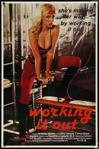 5y1514 WORKING IT OUT 25x38 1sh 1984 Ron Jeremy, sexy Joanna Storm is making her way by working it out!