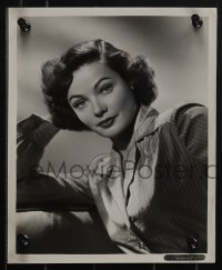 5y1860 GENE TIERNEY 2 8.25x10 stills 1940s wonderful portraits of the beautiful star!