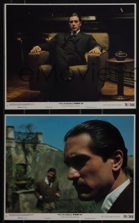 5y1779 GODFATHER PART II 12 8x10 mini LCs 1974 Al Pacino, Robert De Niro, Francis Ford Coppola classic