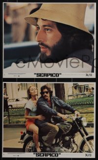 5y1789 SERPICO 8 8x10 mini LCs 1974 Al Pacino, Sidney Lumet crime classic!