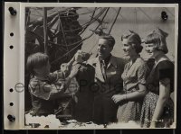 5y1874 TREASURE ISLAND 2 8x11 key book stills 1950 candid Walt Disney with Bobby Driscoll & Newton!