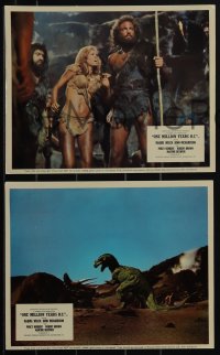 5y1562 ONE MILLION YEARS B.C. 8 color English FOH LCs 1967 sexiest cave woman Raquel Welch!