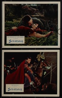 5y1566 SPARTACUS 7 color English FOH LCs 1961 Stanley Kubrick epic, Kirk Douglas, Tony Curtis!