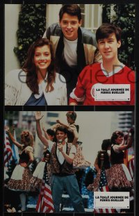 5y0436 FERRIS BUELLER'S DAY OFF 12 French LCs 1986 Broderick, Sara, Ruck, Hughes, Sheen, Jones!