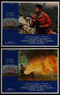 5y0989 DEER HUNTER 4 LCs 1978 Michael Cimino, Robert De Niro, Walken, top cast, Mantel border art!