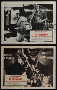 5y0992 DR. STRANGELOVE 3 LCs 1964 Stanley Kubrick, great images of George C. Scott, Sterling Hayden!