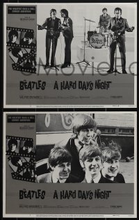 5y0969 HARD DAY'S NIGHT 8 LCs R1982 Beatles, Lennon, Paul McCartney, George Harrison, Ringo Starr