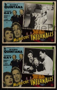 5y0993 MUNECOS INFERNALES 3 Spanish/US LCs 1961 Elvira Quintana, wild artwork!