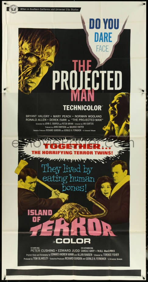 eMoviePoster.com: 5y0710 PROJECTED MAN/ISLAND OF TERROR 3sh 1967 ...