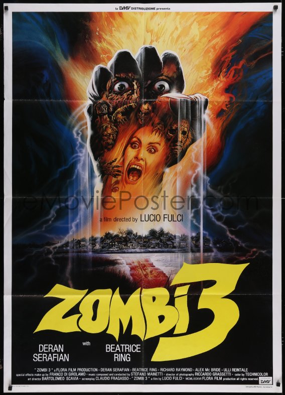 5y0435 ZOMBI 3 Italian 1p 1987 directed by Lucio Fulci cool