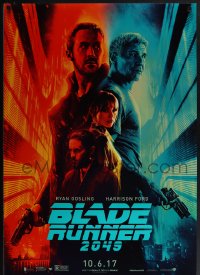 5z0324 BLADE RUNNER 2049 teaser DS 1sh 2017 great montage image with Harrison Ford & Ryan Gosling!