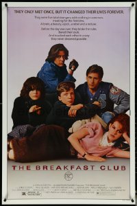 5z0333 BREAKFAST CLUB 1sh 1985 John Hughes, Estevez, Molly Ringwald, Judd Nelson, classic!