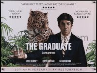 5z0090 GRADUATE DS British quad R2017 different Rory Kurtz art of Dustin Hoffman & leopard!