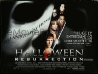 5z0093 HALLOWEEN RESURRECTION DS British quad 2002 horror, Jamie Lee Curtis, evil finds its way home!