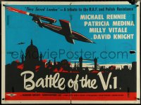 5z0106 MISSILES FROM HELL British quad R1960s different art of London under attack, ultra rare!