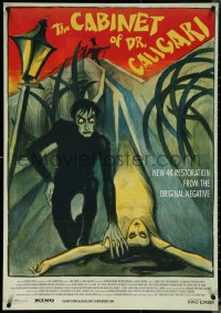 5z0334 CABINET OF DR CALIGARI 27x39 1sh R2014 Conrad Veidt, wonderful Ledl Bernhard art!