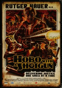 5z0171 HOBO WITH A SHOTGUN Canadian 1sh 2011 Rutger Hauer is delivering justice one shell at a time!